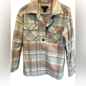 Anna Cai‎ plaid button front shaket top size S